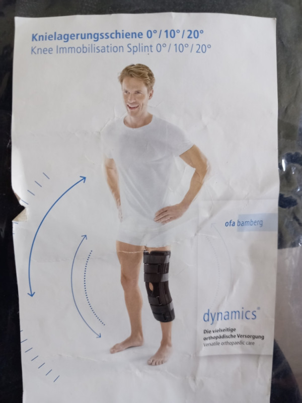 Extra ortoza za koljeno DINAMICS,L 50 cm,imobilizator