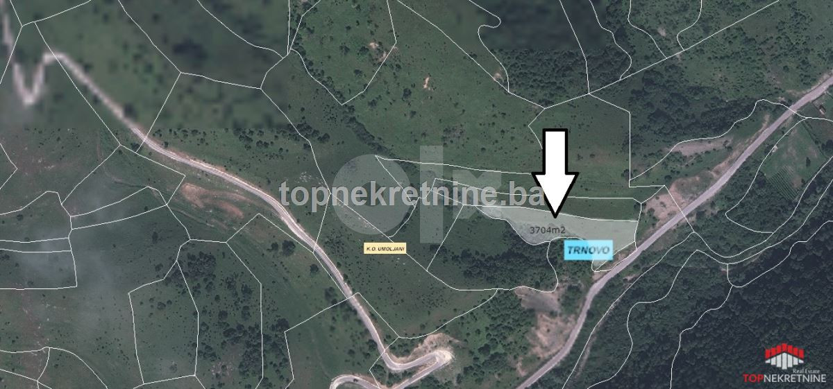 Zemljište 3704m2 u blizini Šabića, Bjelašnica