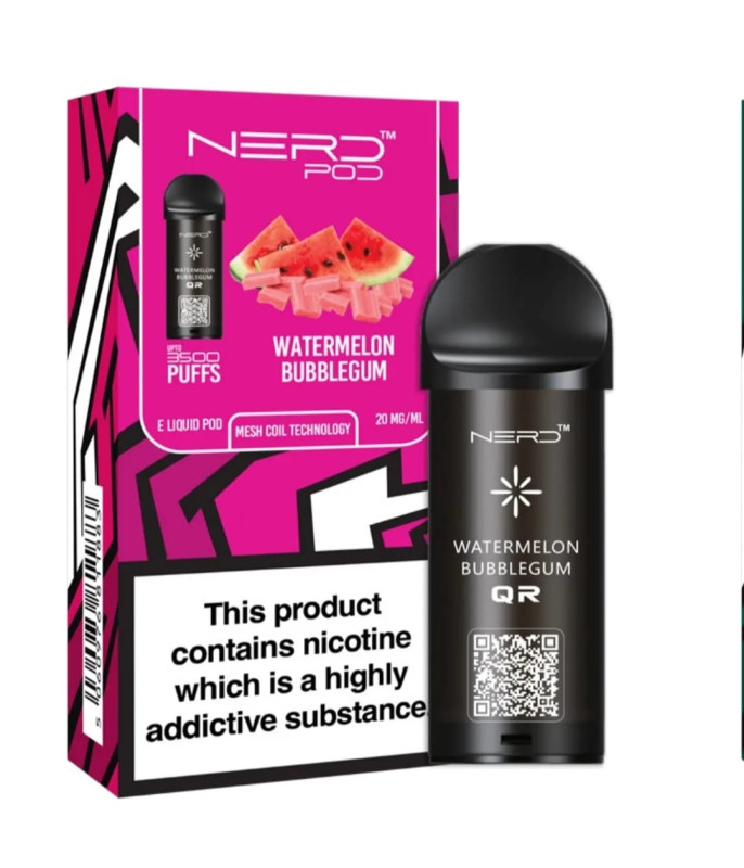 3500puffs Nerd Pod jednokratna cigareta okus + baza