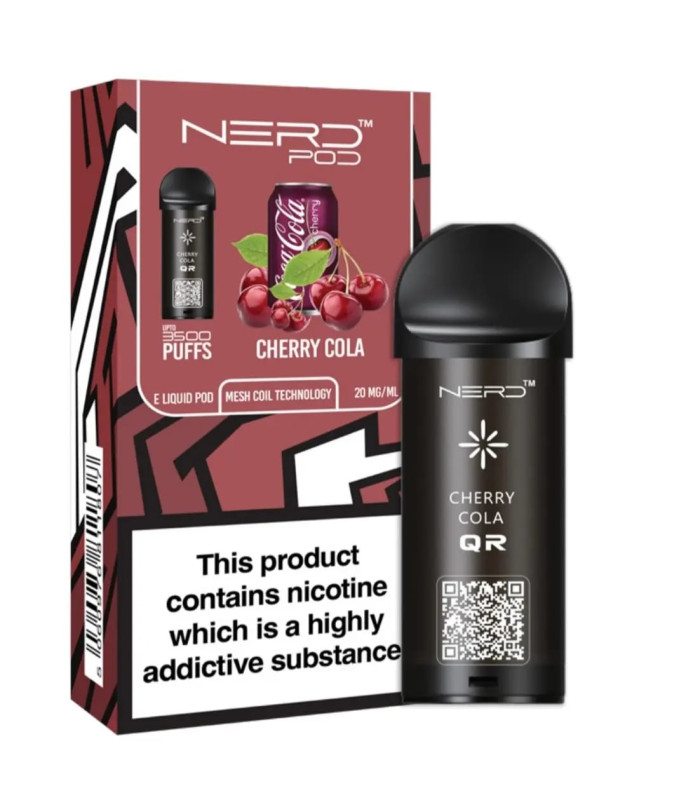 3500puffs Nerd Pod jednokratna cigareta okus + baza