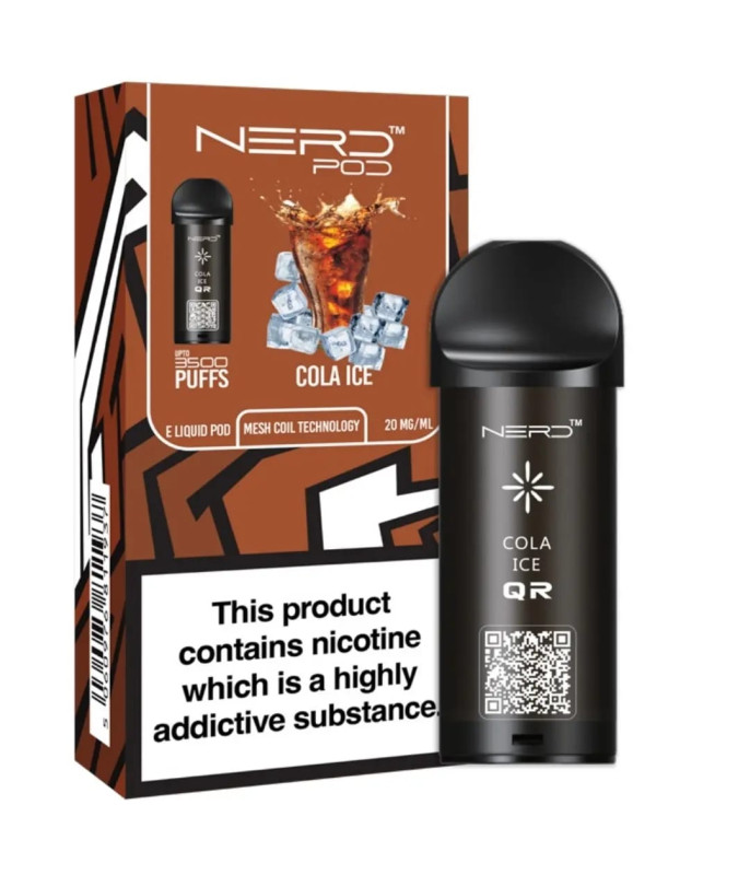 3500puffs Nerd Pod jednokratna cigareta okus + baza