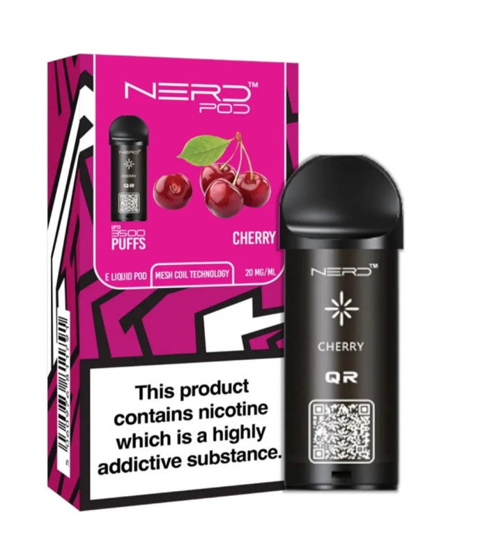 3500puffs Nerd Pod jednokratna cigareta okus + baza