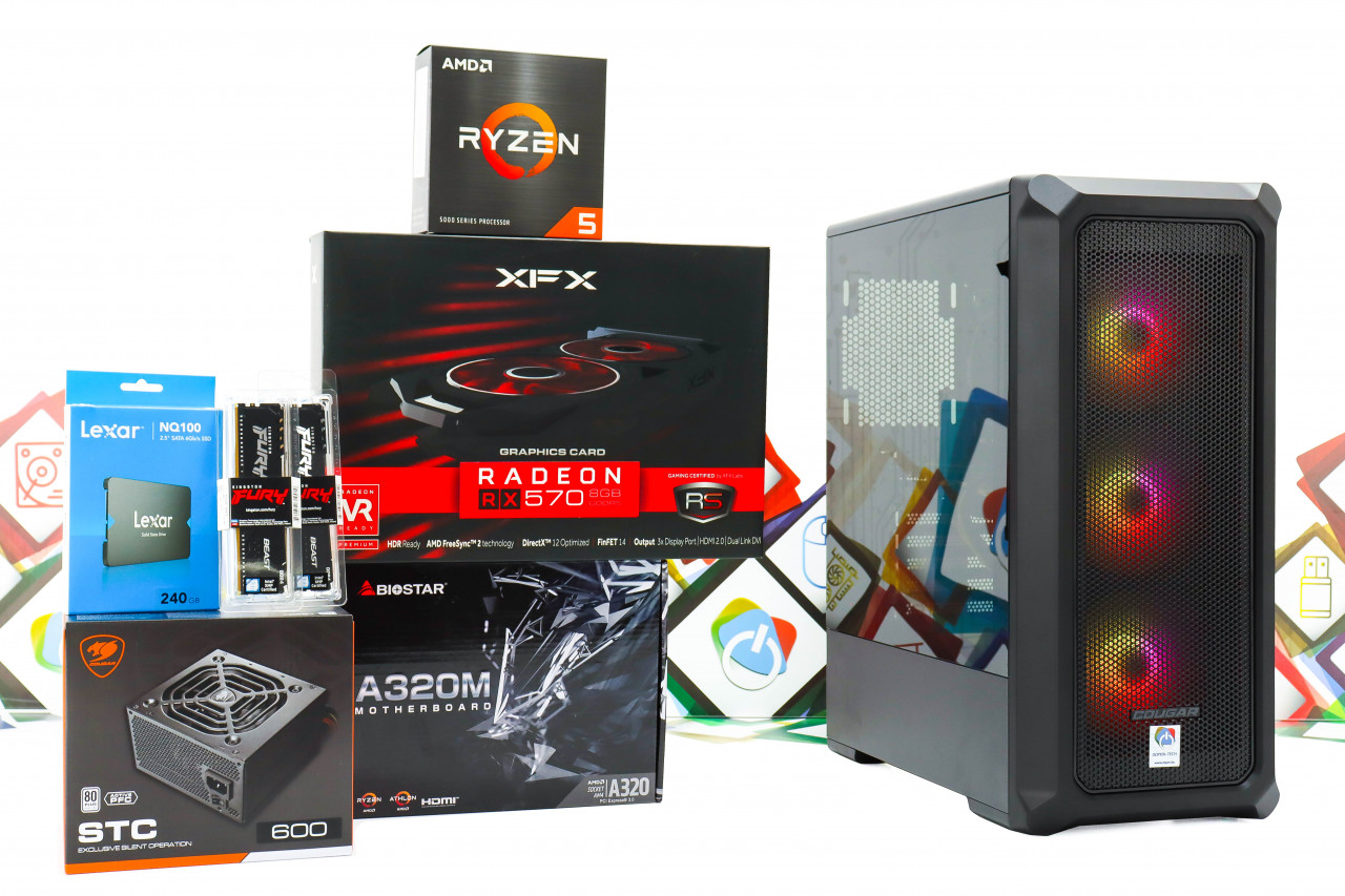 Gaming PC Archon 2 Mesh09; R5 5500; RX 580 DOPERTECH Desktop