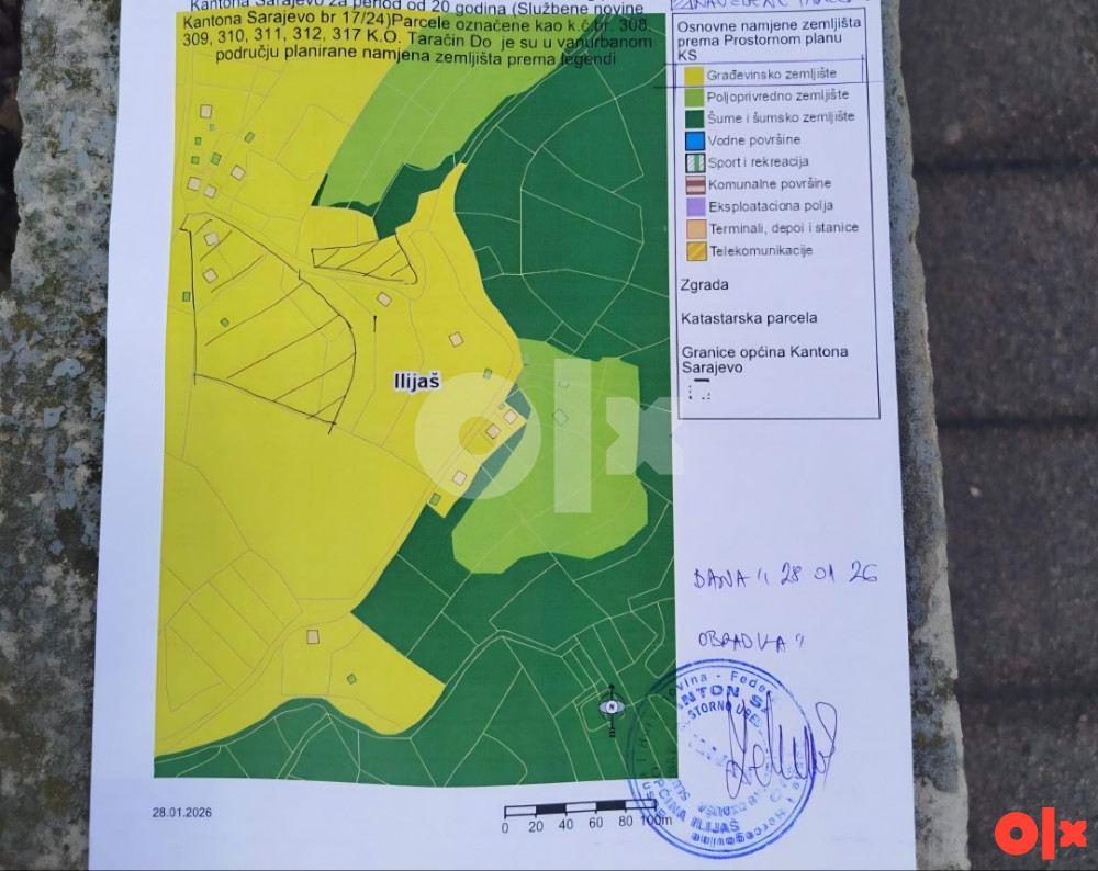 Gradevinsko zemljište Sarajevo Ilijaš 13.500m2 2