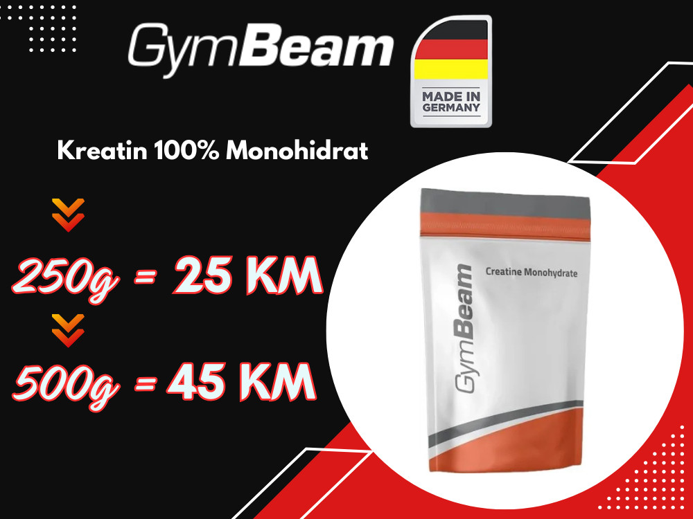 250 g / 500 g KREATIN MONOHIDRAT GYMBEAM 250g 500g protein whey