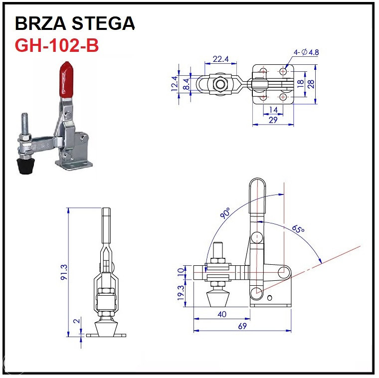 Brza stega GH-102-B do 100 kg