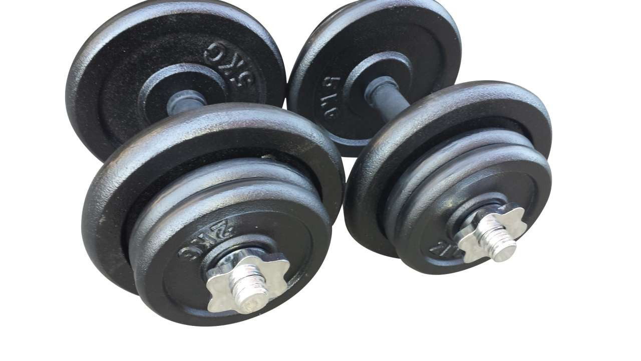 2 Bučice po 18kg (4x5kg, 8x2kg)