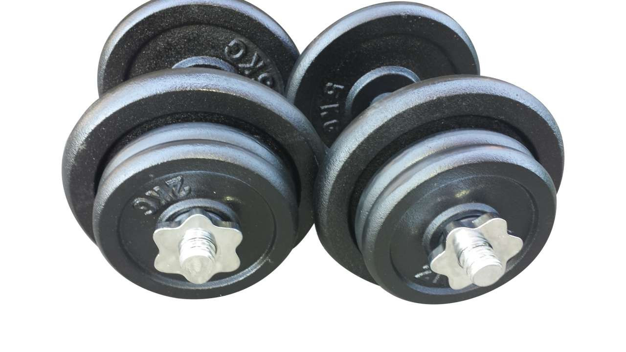 2 Bučice po 18kg (4x5kg, 8x2kg)