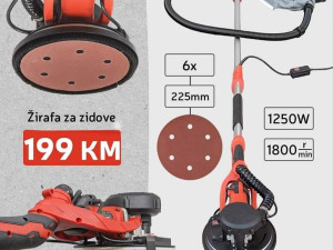 Žirafa za brusenje smirglanje 1250 w