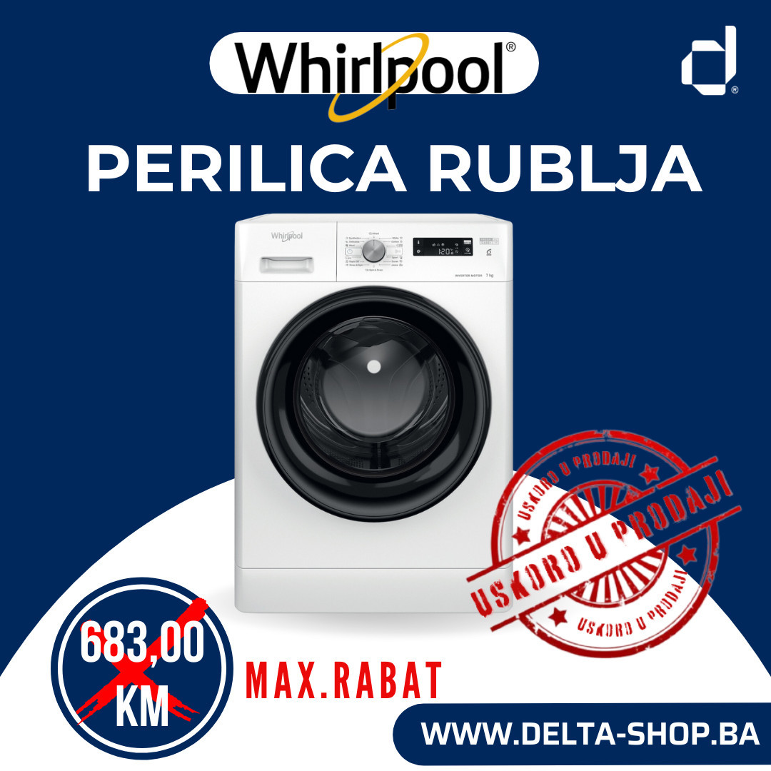 Whirlpool FFS7259BEE – Wasmachine – 7 kg – 1200 rpm – Energieklasse B – Stil en zuinig