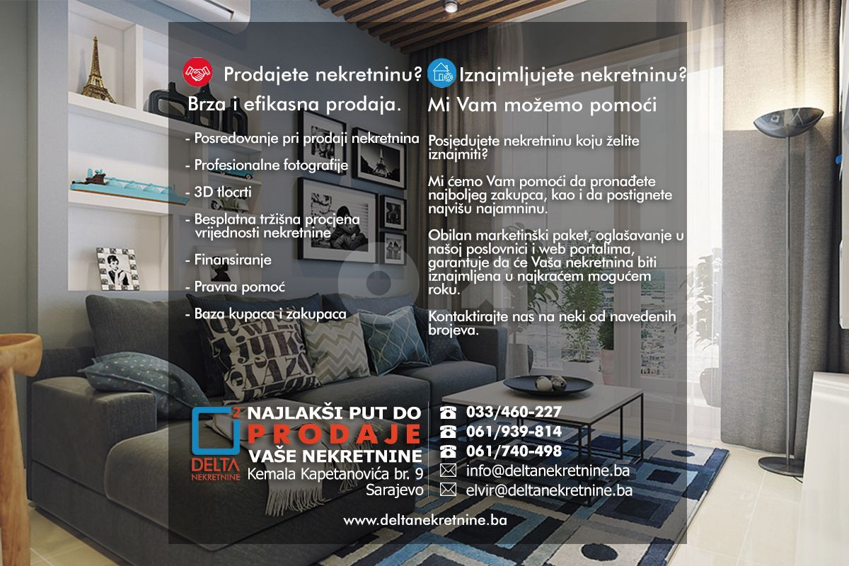Četverosoban stan / 2.sprat / 125m2/ Lužani / Ilidža SKY 24