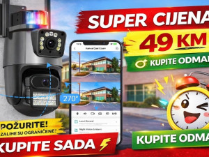 8MP WiFi Kamera Video Nadzor 8X Zoom FULL HD Noćno Snimanje