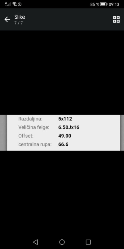 Gume 205 55 16 sa felgama Audi VW Mecedes A B C