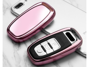 Audi maskica kljuca pink maskica kljuc rozi