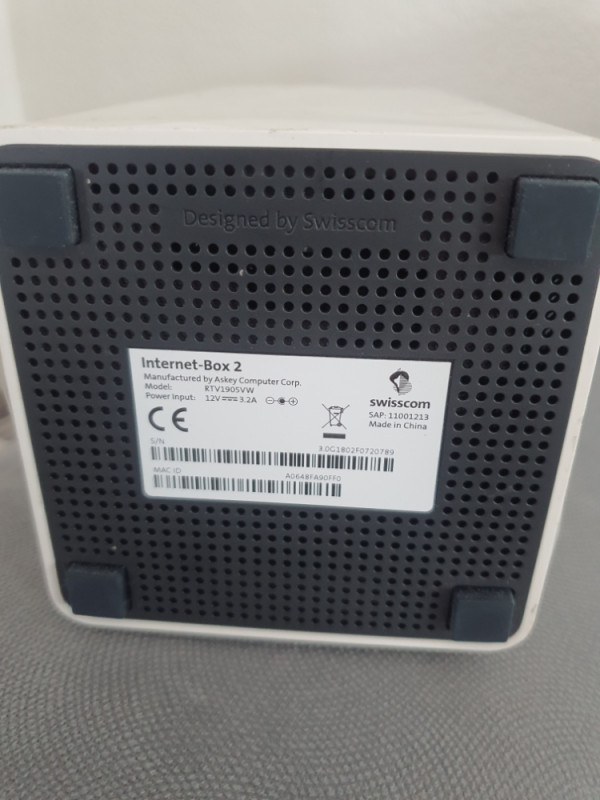 Swisscom internet box 2 router