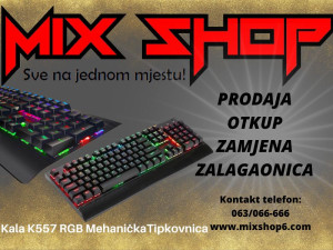 KALA K557 RGB GAMING Mehanička Tipkovnica Keyboard Mechanical usb