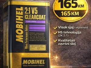 MOBIHEL V5 Bezbojni lak 5l+2.5l