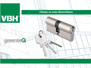 Cilindar za vrata 50mm/60mm