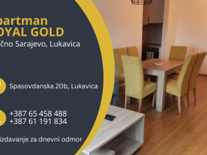 Stan na dan sa 2 spavaće sobe, Istočno Sarajevo, Lukavica