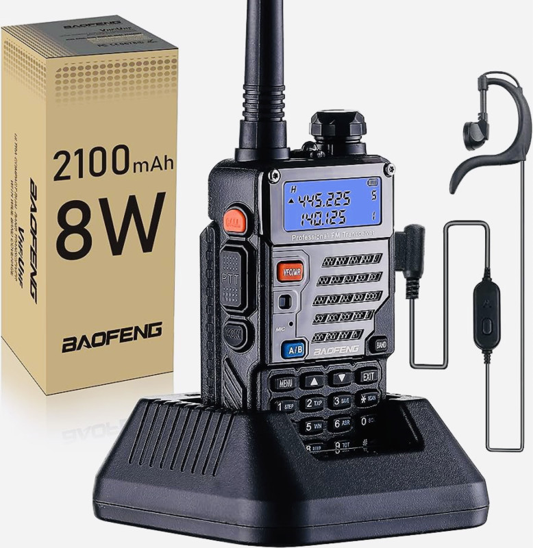 BAOFENG Helmet Kit Full Face Motorcycle Headset Earpiece, 60 OFF