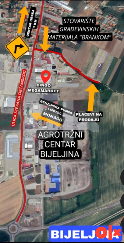 Placevi/Zemljište na prodaju -  Bijeljina (dozvoljena gradnja) 9