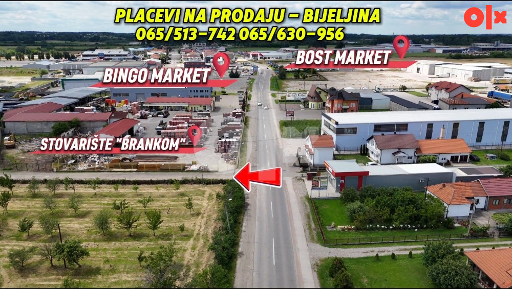 Placevi/Zemljište na prodaju -  Bijeljina (dozvoljena gradnja) 6