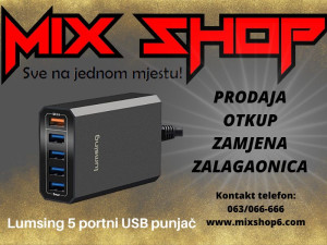 LUMSING 5 Portni Usb Smart Brzi Punjač 40W 5V-8A Adapter Port c-a