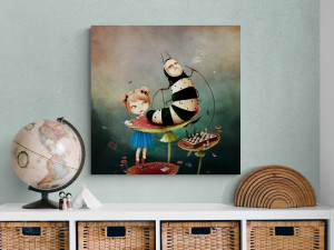 Canvas slika - Bajka, Alisa u zemlji čuda i gusjenica