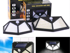 4 kom Led Reflektor solarni sa senzorom 100 dioda