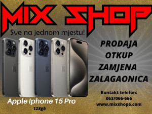 APPLE IPHONE 15 PRO 128GB Novo *Garancija*Zamjena*Sve Boje*