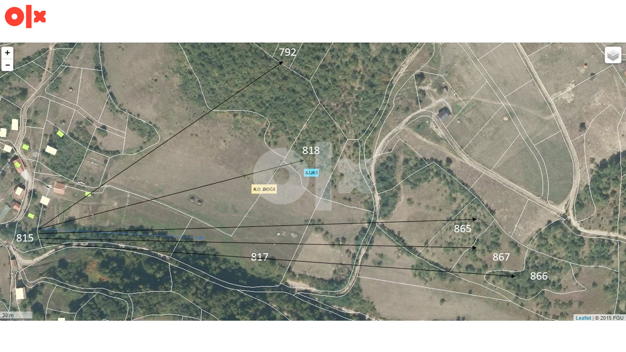 Zemljište Ilijaš-Gornja Bioča, 22000m2 2