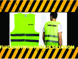 Fluorescentni prsluk Fluo prsluk sa štampom-logom