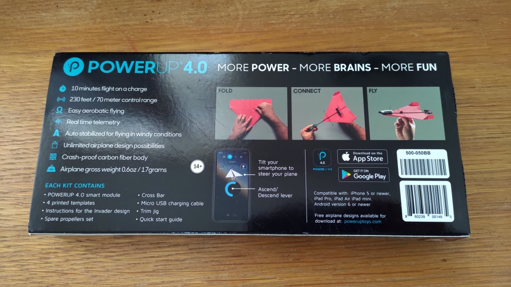 PowerUP 4.0 RC bluetooth avion/dron