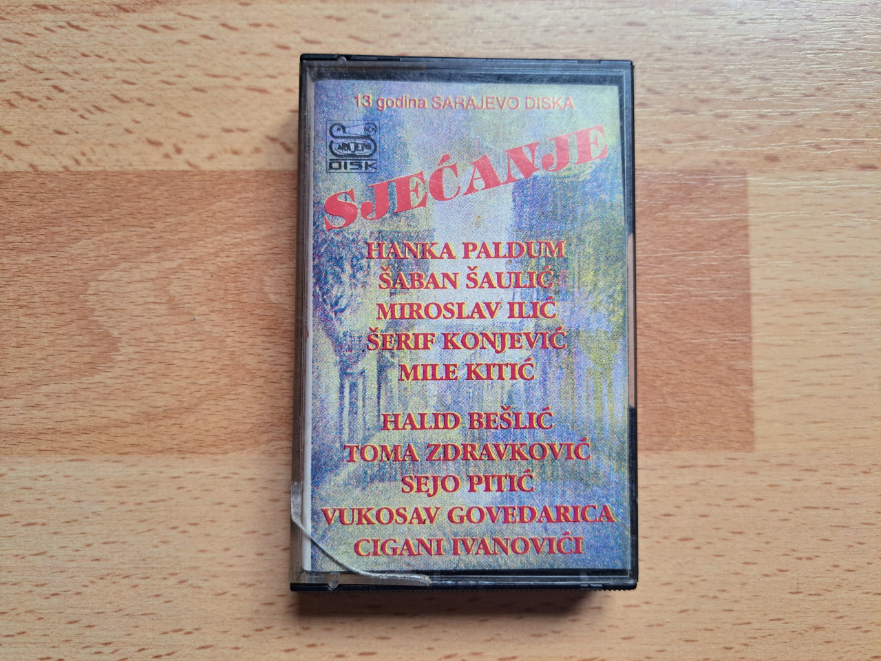 AUDIO KASETA - 13 GODINA SARAJEVO DISKA  SJECANJE