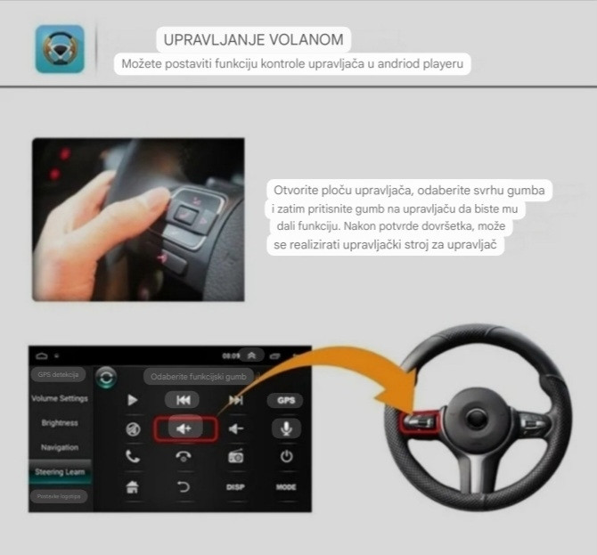MULTIMEDIJA NAVIGACIJA GPS IGO4/64GB CARPLAY VW GOLF 5 6 PASSAT 7