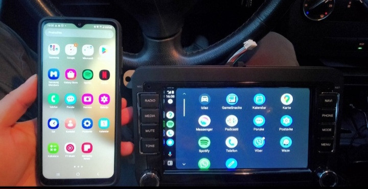 MULTIMEDIJA NAVIGACIJA GPS IGO4/64GB CARPLAY VW GOLF 5 6 PASSAT 7
