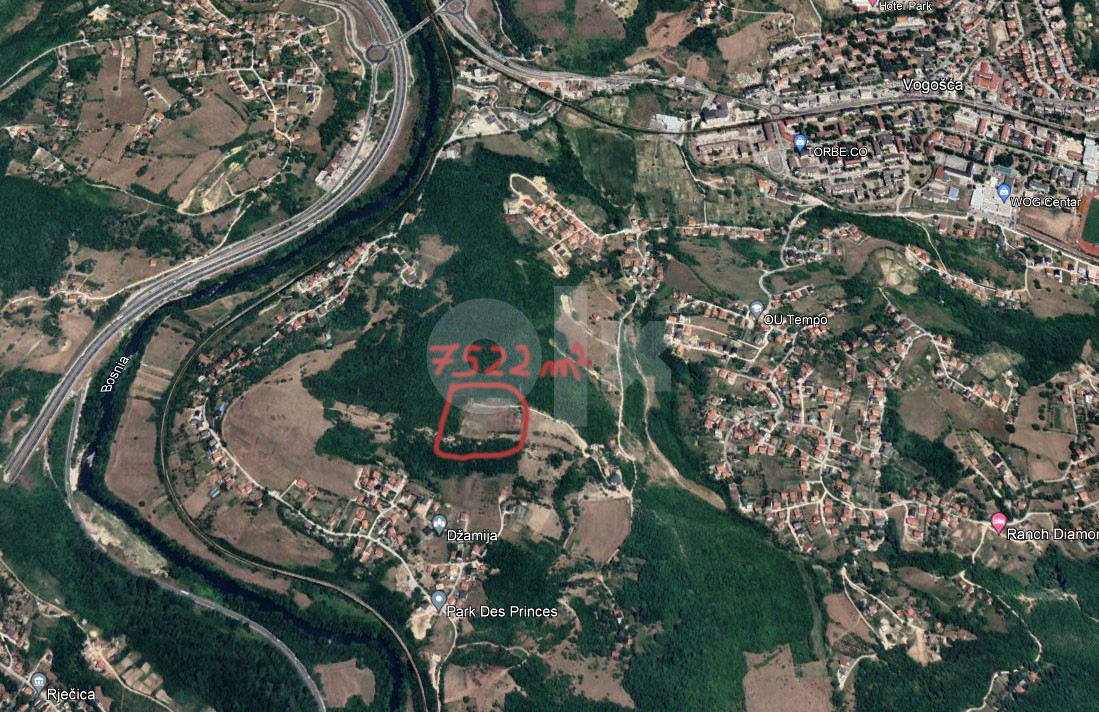 Zemljište Vogošća 7517m2