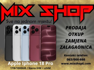 APPLE IPHONE 18 PRO 1TB/1000GB *Garancija*Zamjena*Sve boje* 1 TB