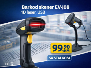 Barkod skener sa stalkom