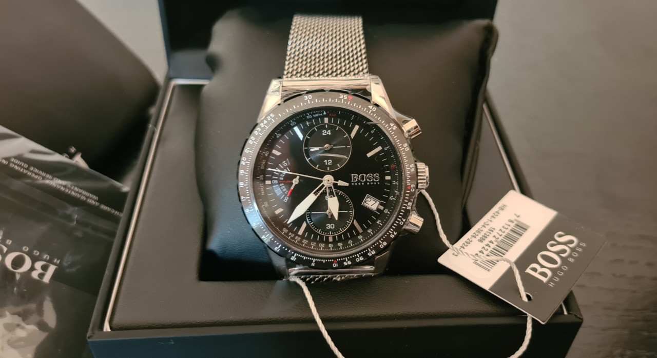 Hugo Boss Aero Watch Hugo Boss Aero Gents Leather Watch 1513770