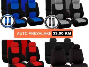 Auto presvlake za auto sa navlakama za Volan i Pojas