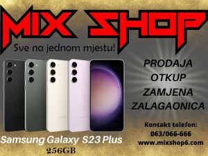 Samsung Galaxy S23 PLUS 5G 8/256GB *Garancija*Zamjena* 8GB 256 GB