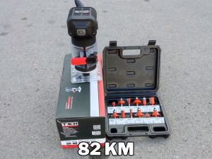 TEH jednoručni frezer + set glodala HARDEN 6 mm