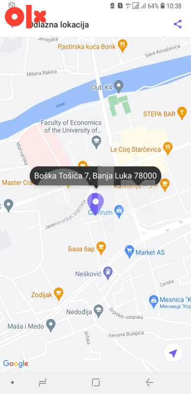 Stan na dan Banja Luka Banjaluka garaza 52m2 most Vencija 6