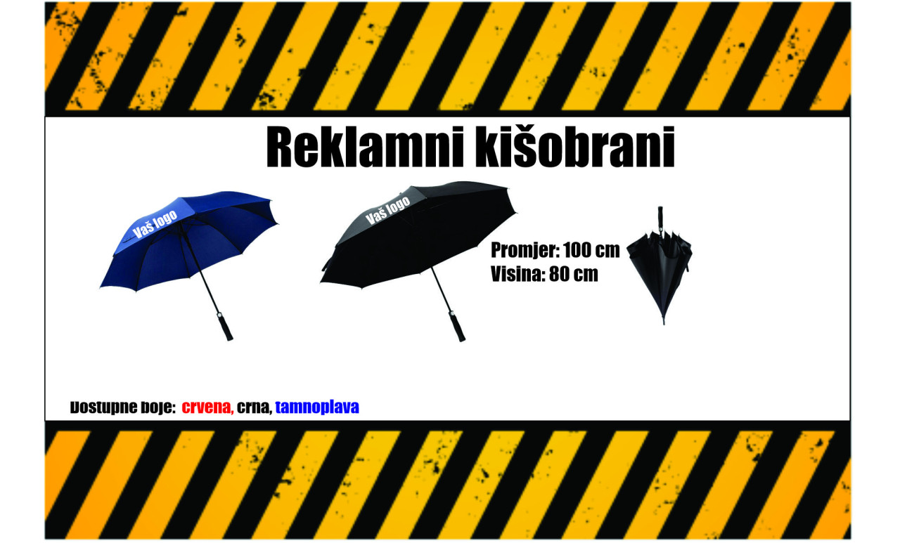 Reklamni kišobrani Kišobrani sa štampom