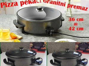 Pizza pekac, elektricna tava granitni premaz, Keno