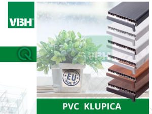 PVC klupice  za unutarnju montažu