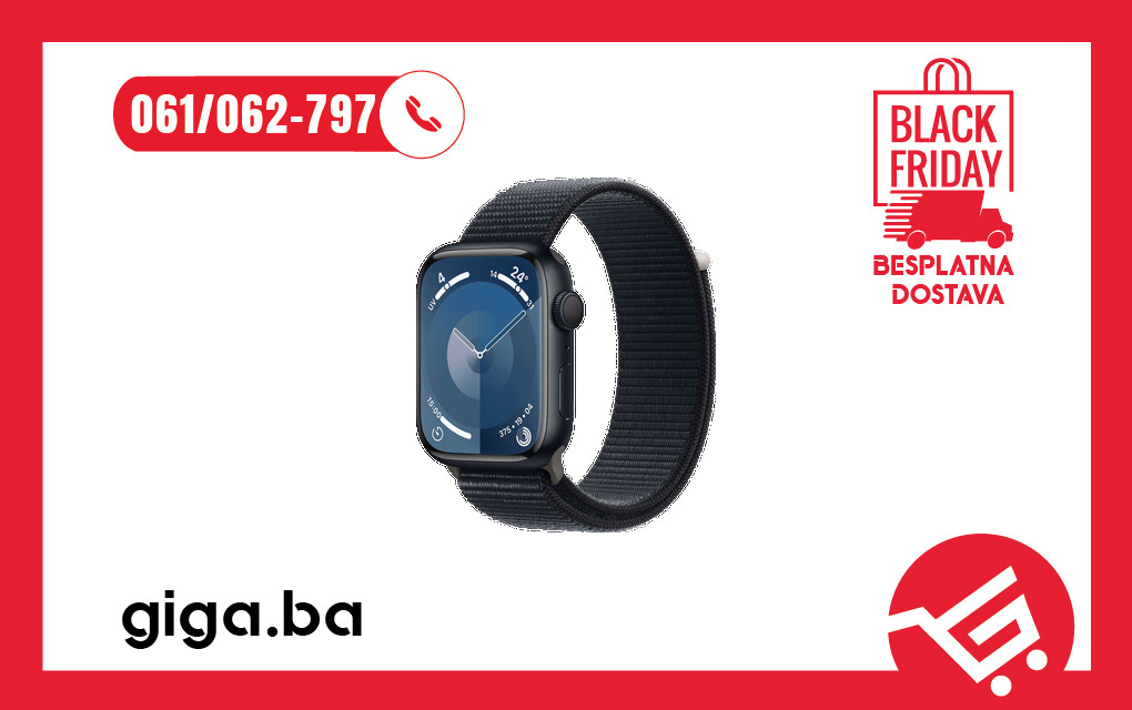 PAMETNI SAT APPLE WATCH SERIES GPS 45MM BLACK