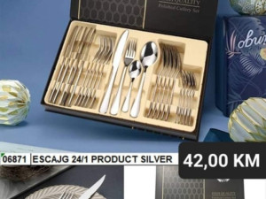 Escajg za 6 osoba Silver, 24 dijela