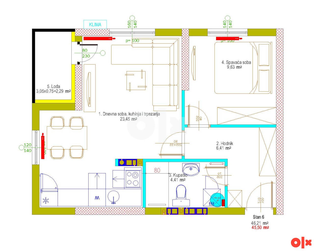 Stan 43,20 m2 Istočno Sarajevo Lukavica